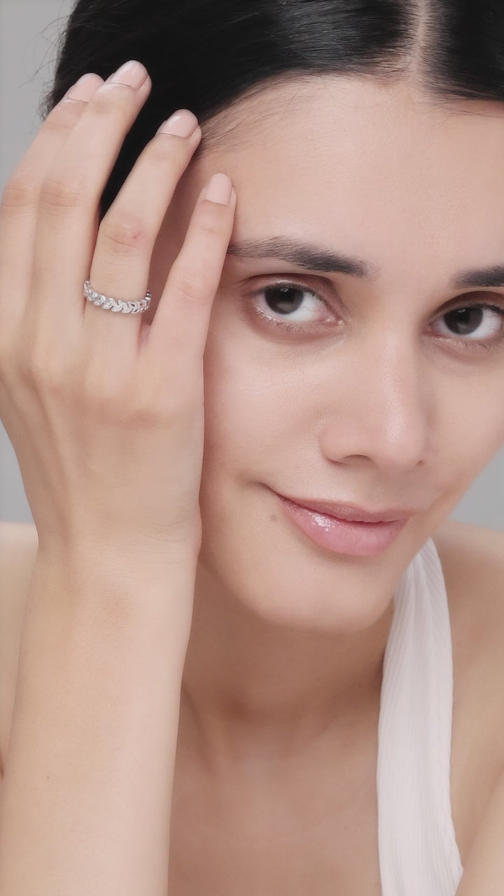 Silver Braided Band Ring