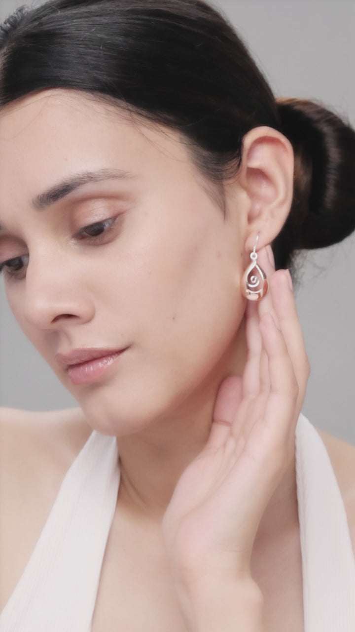 Silver Trendy Teardrop Earrings