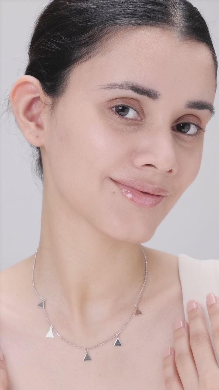 Silver 5-Triangle Pendant