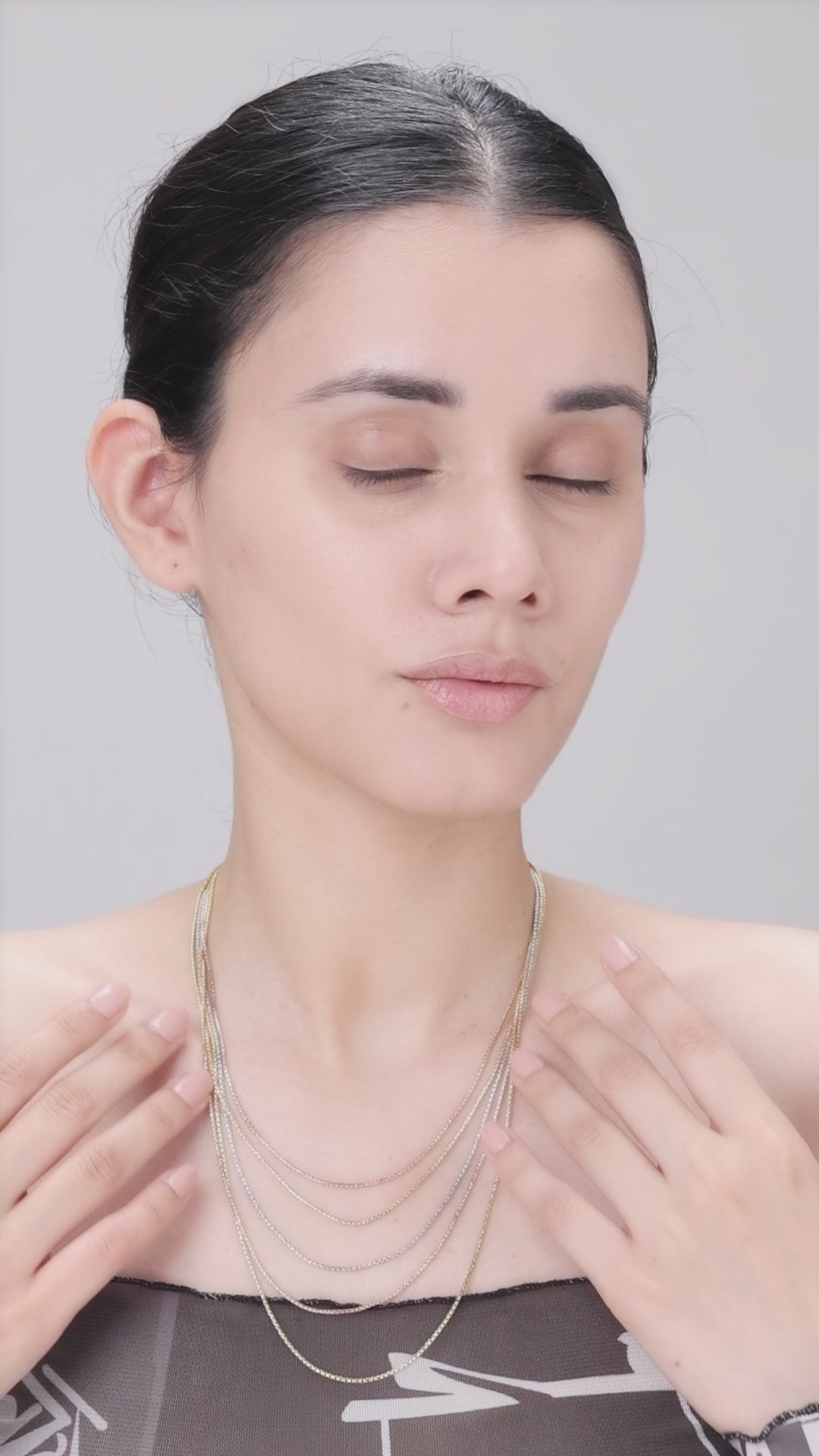 Silver 5-layered Chain
