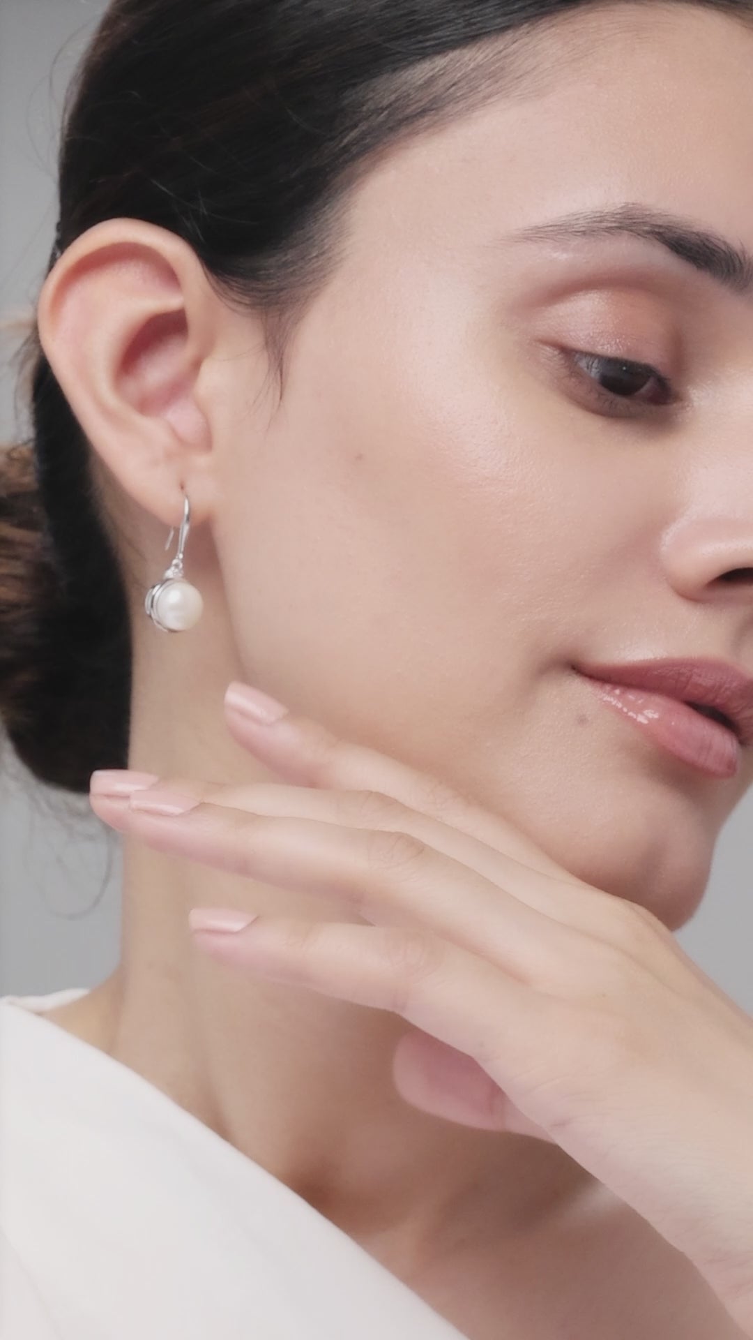 Silver Pearl Earrings