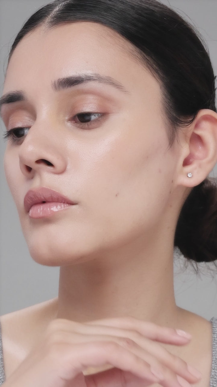 Silver Flower Bud Earrings
