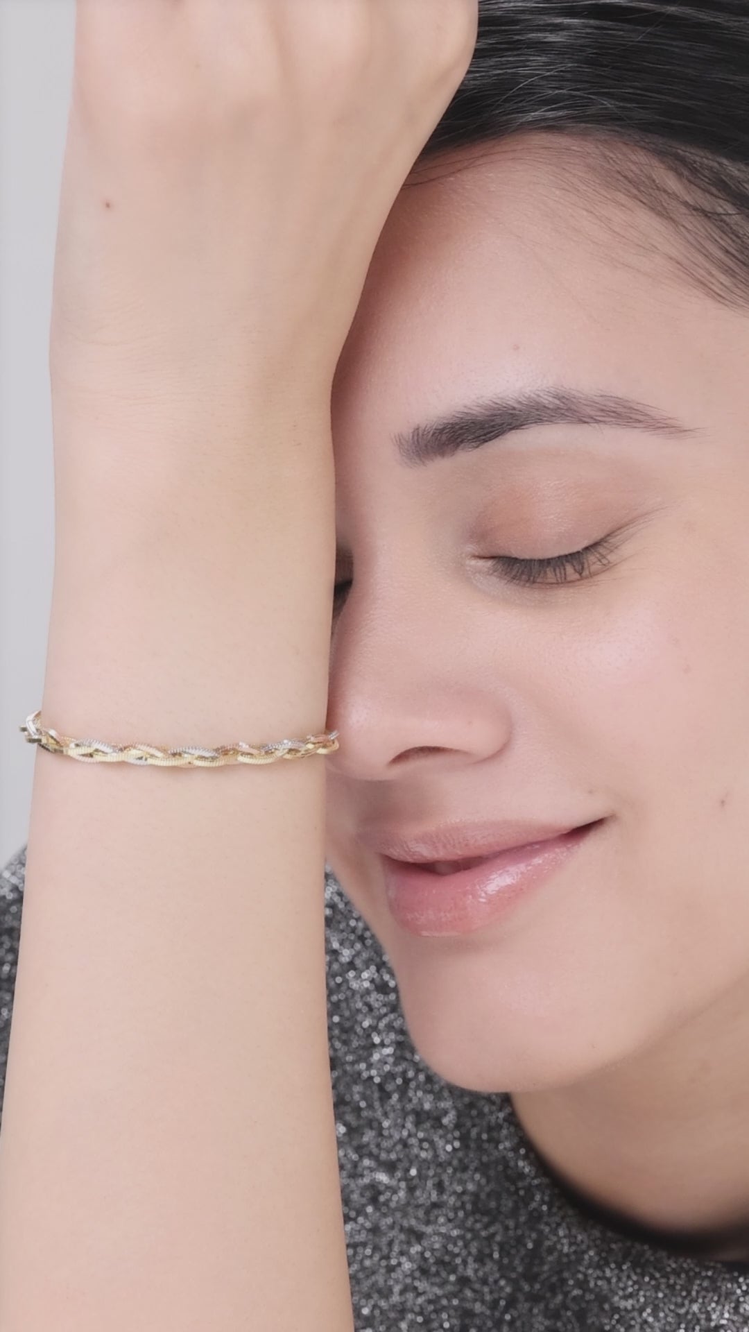 Silver Cob Bracelet (Rosegold)