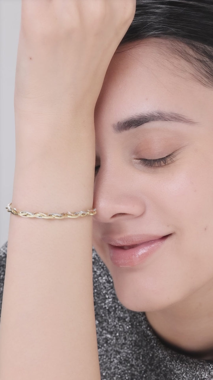 Silver Cob Bracelet (Rosegold)