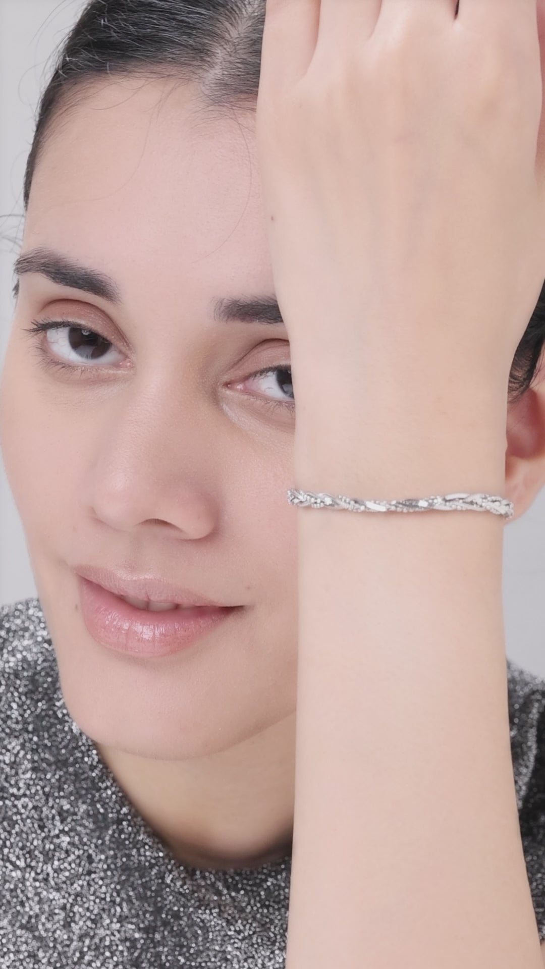 Silver B Cob Bracelet