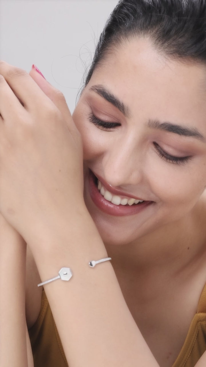 Silver Fyra Bracelet