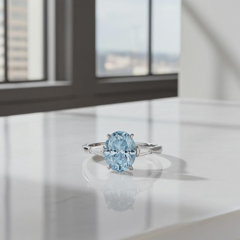 Sterling Silver Blue Diora Ring