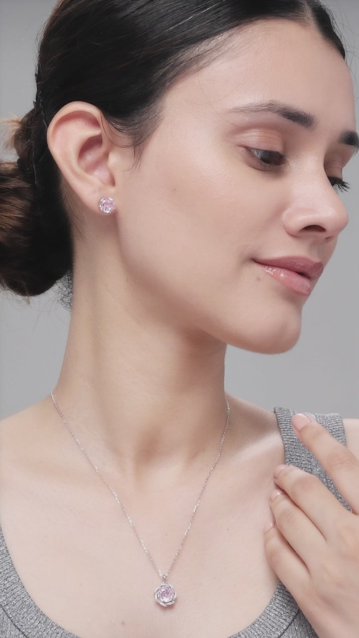 Silver Charming Pendant Set