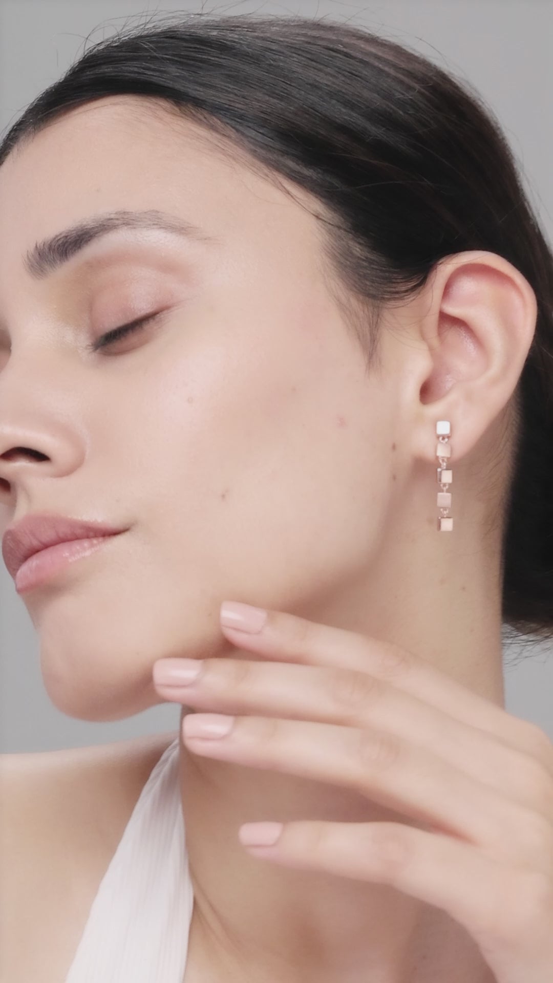 The Cubical Earrings (Rosegold)