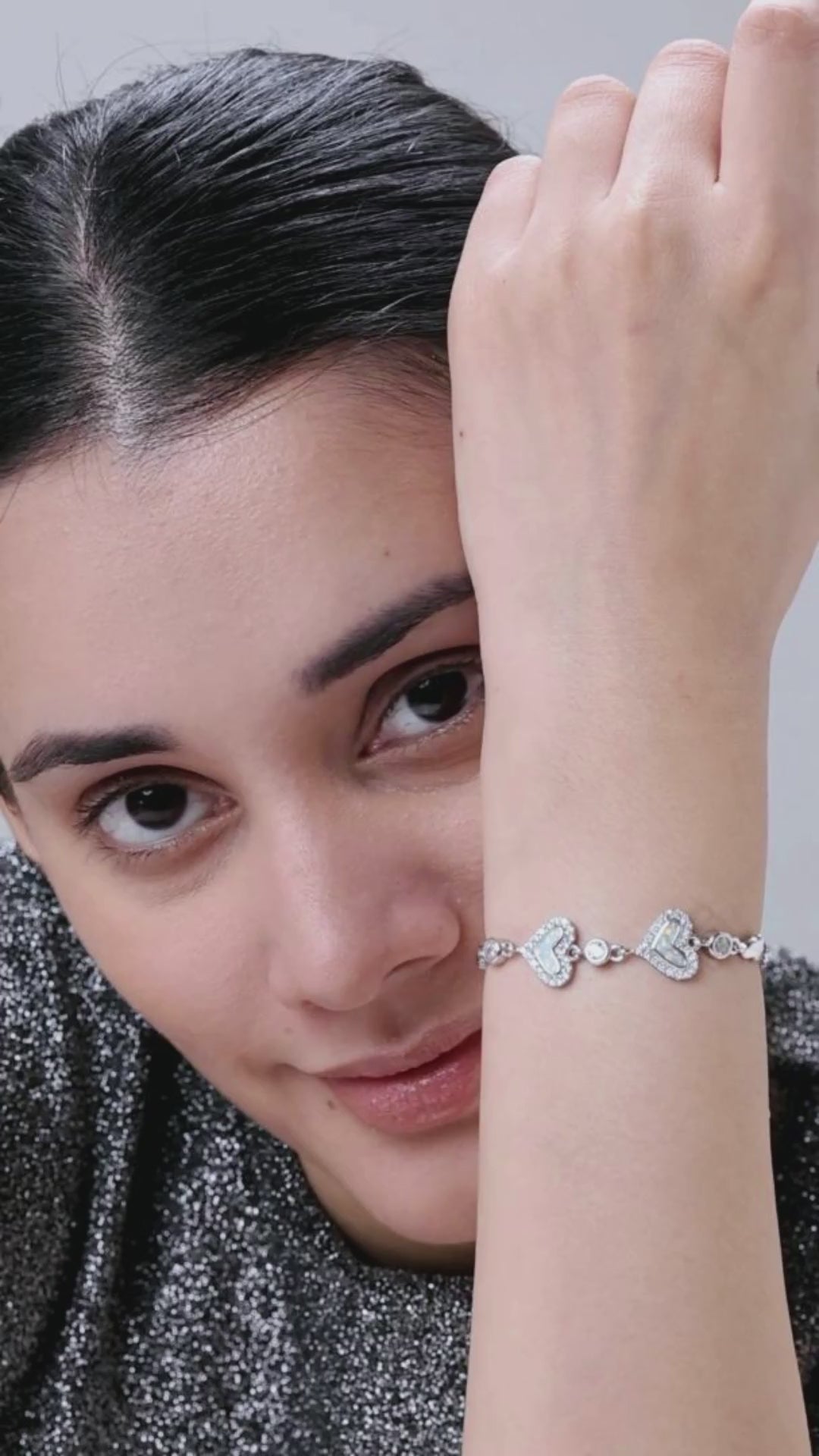 Silver Heart Ziama Bracelet