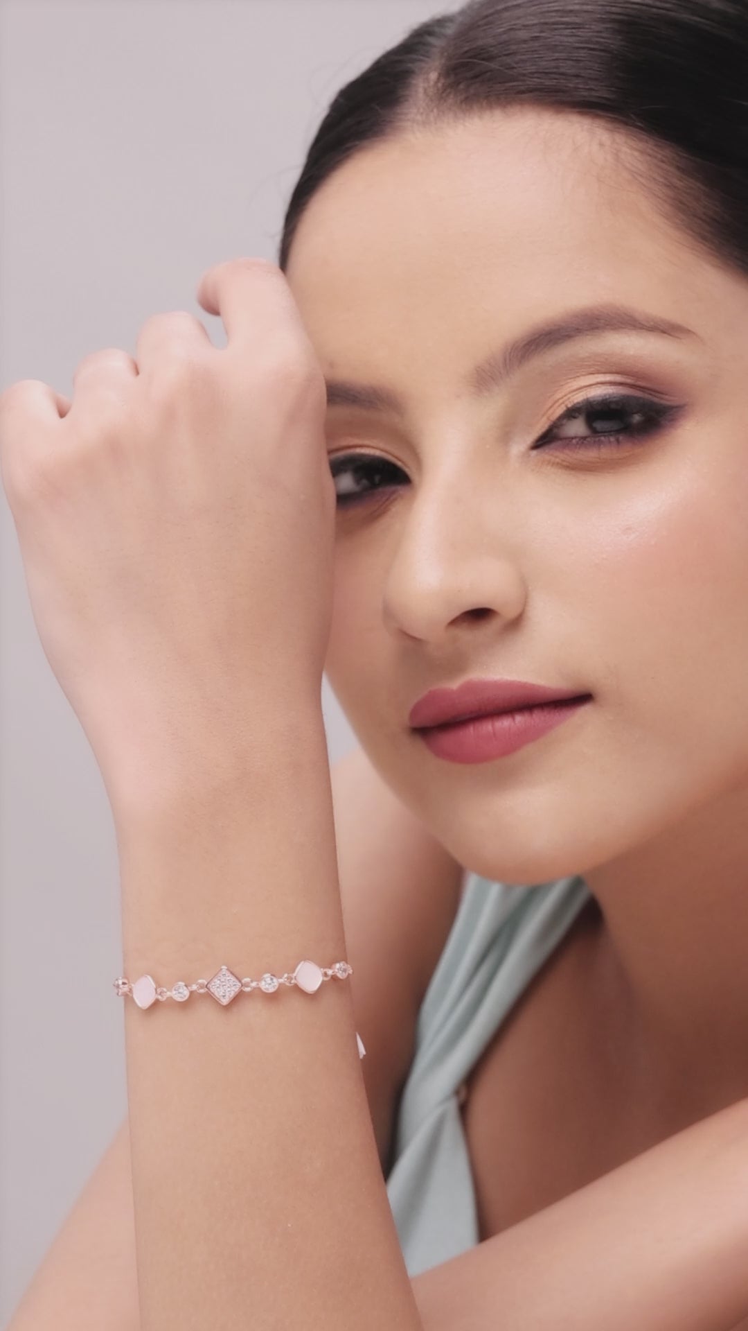 Stering Silver Gracia Bracelet (Rosegold)