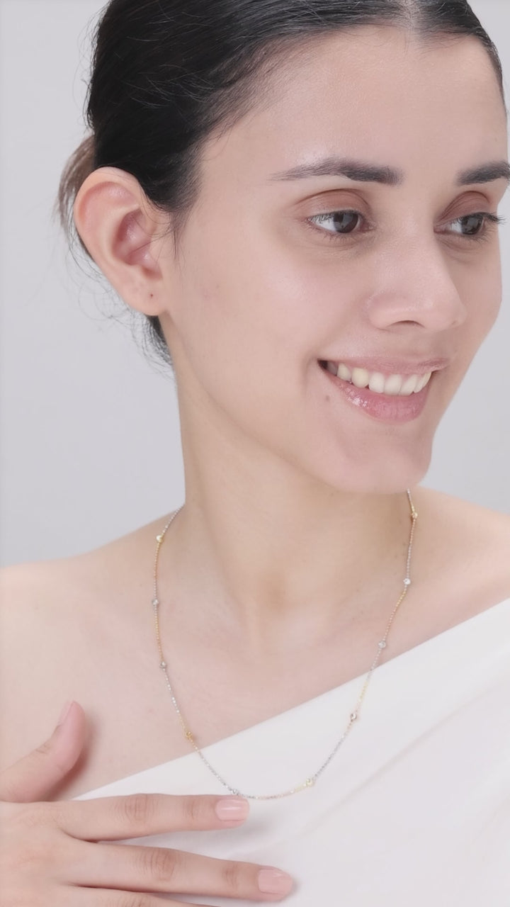 Silver Crystal Chain (Rosegold)
