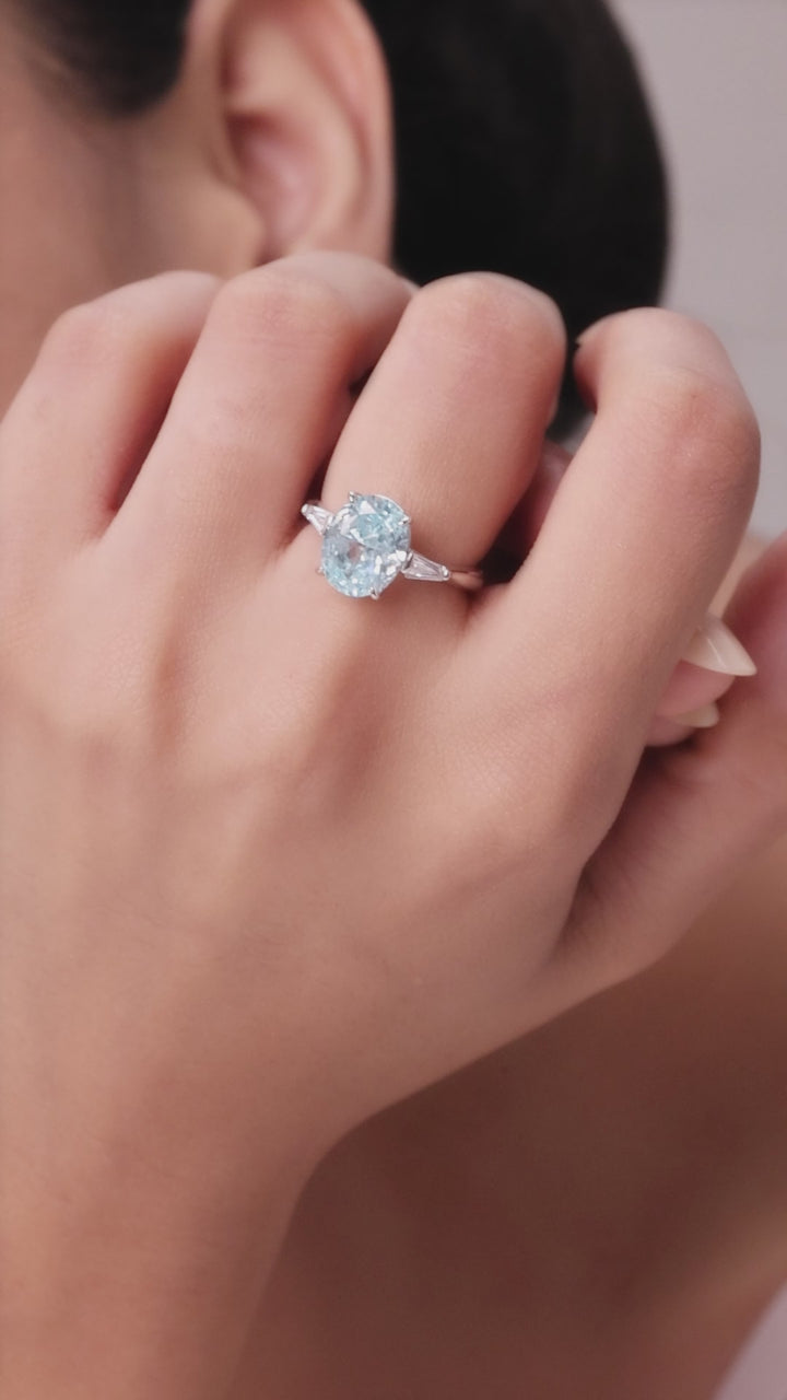 Sterling Silver Blue Diora Ring