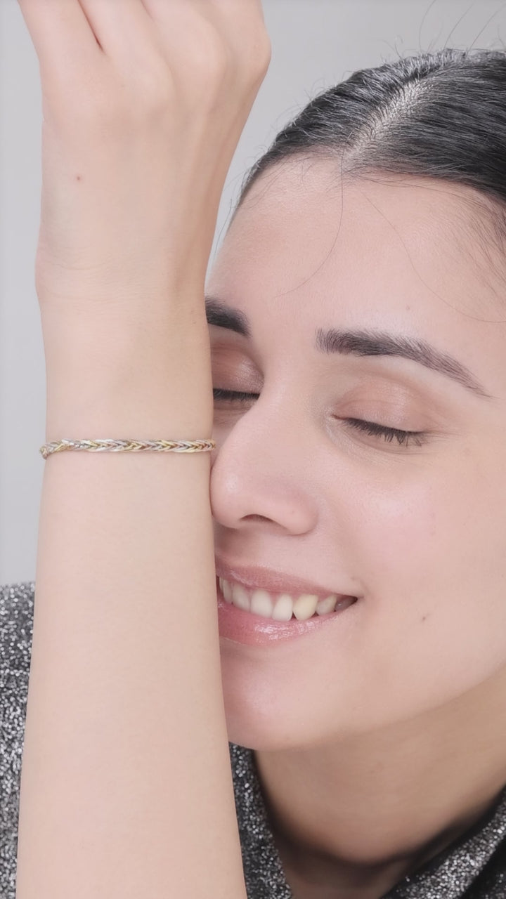 Silver Shiny Cob Bracelet