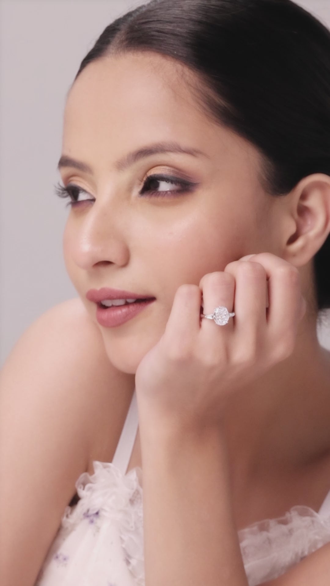Sterling Silver White Diora Ring
