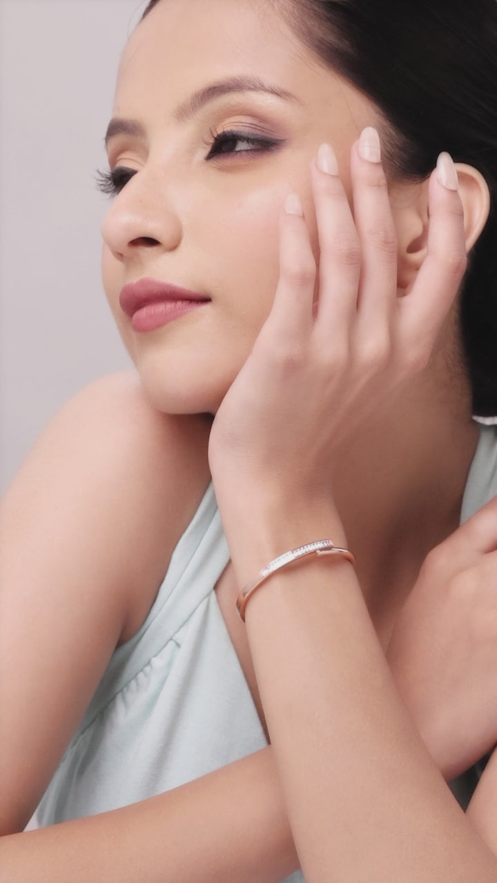 Sterling Silver Elegancia (Rosegold) Bracelet