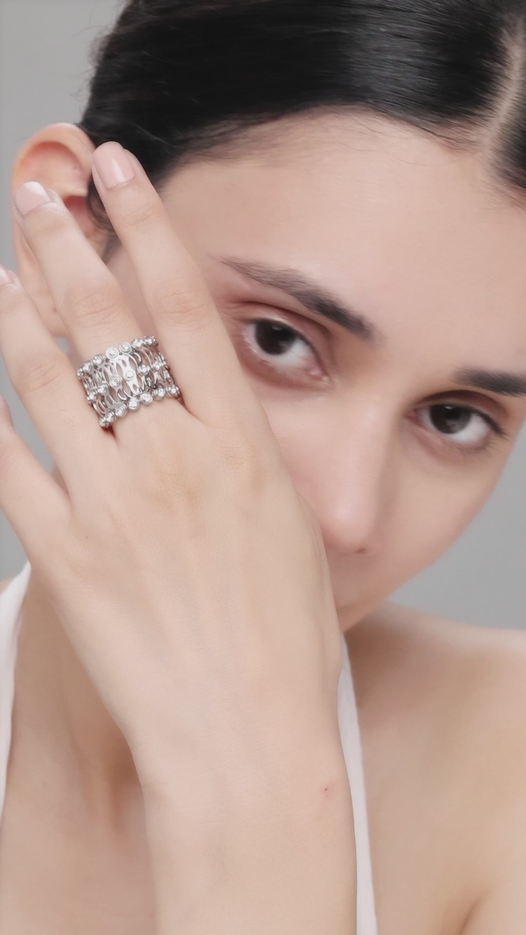 Silver 2-in-1 Ring Bracelet