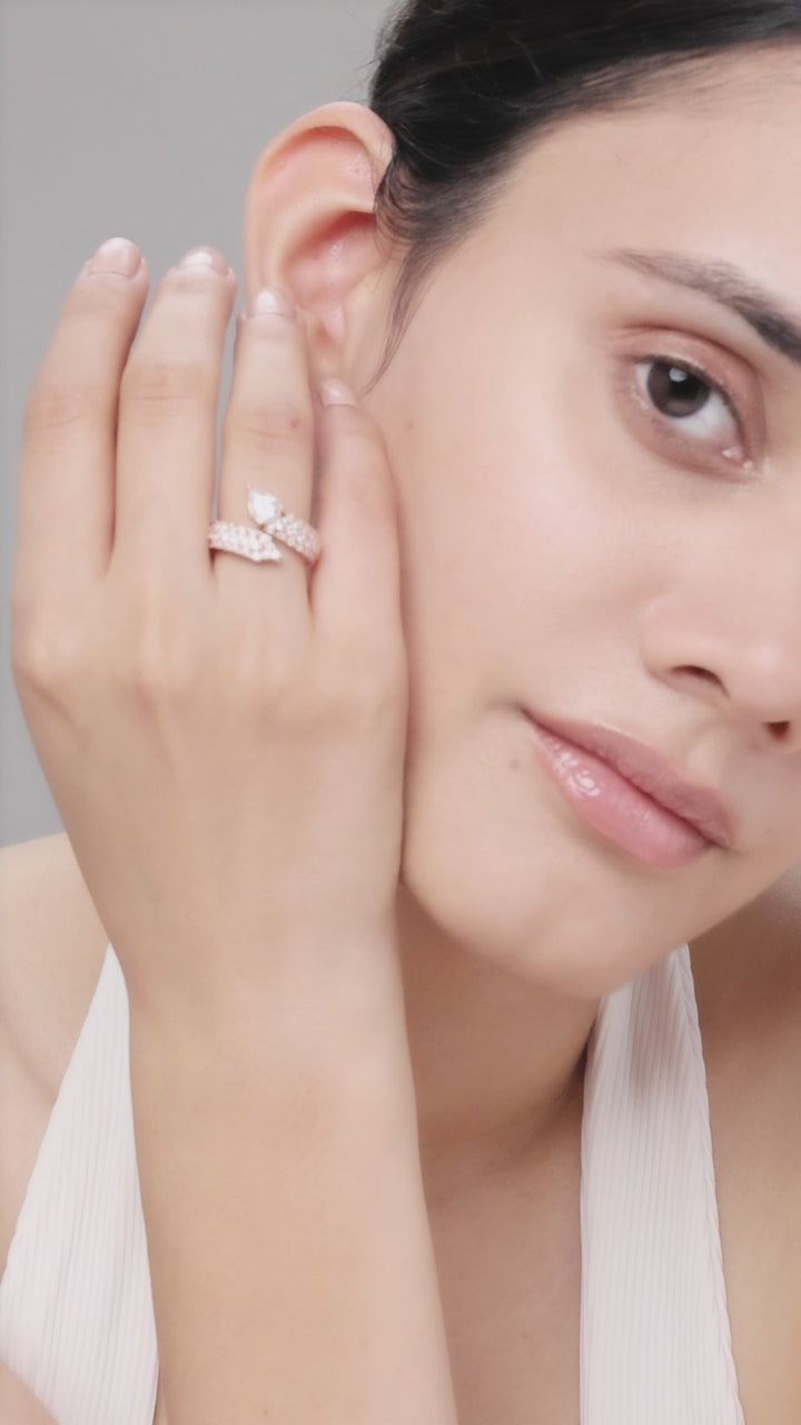 Silver Cob Ring (Rosegold)