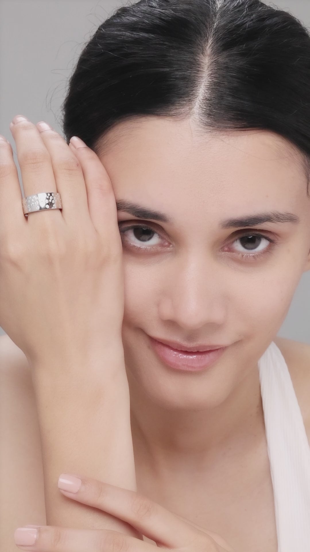 Silver Star Cluster Ring