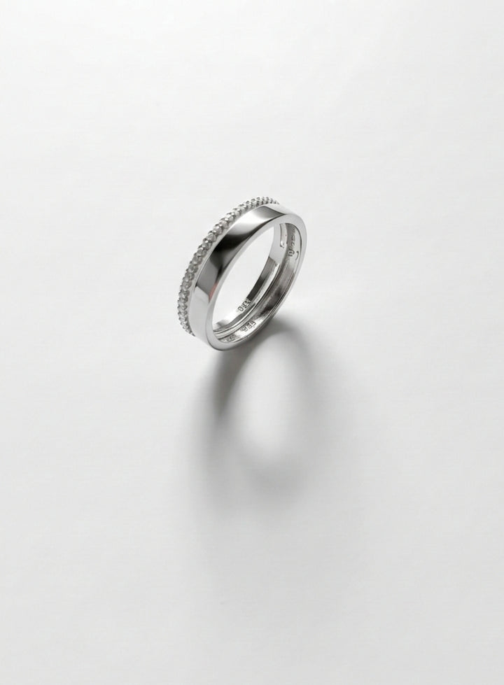 Sterling Silver Parallel Ring