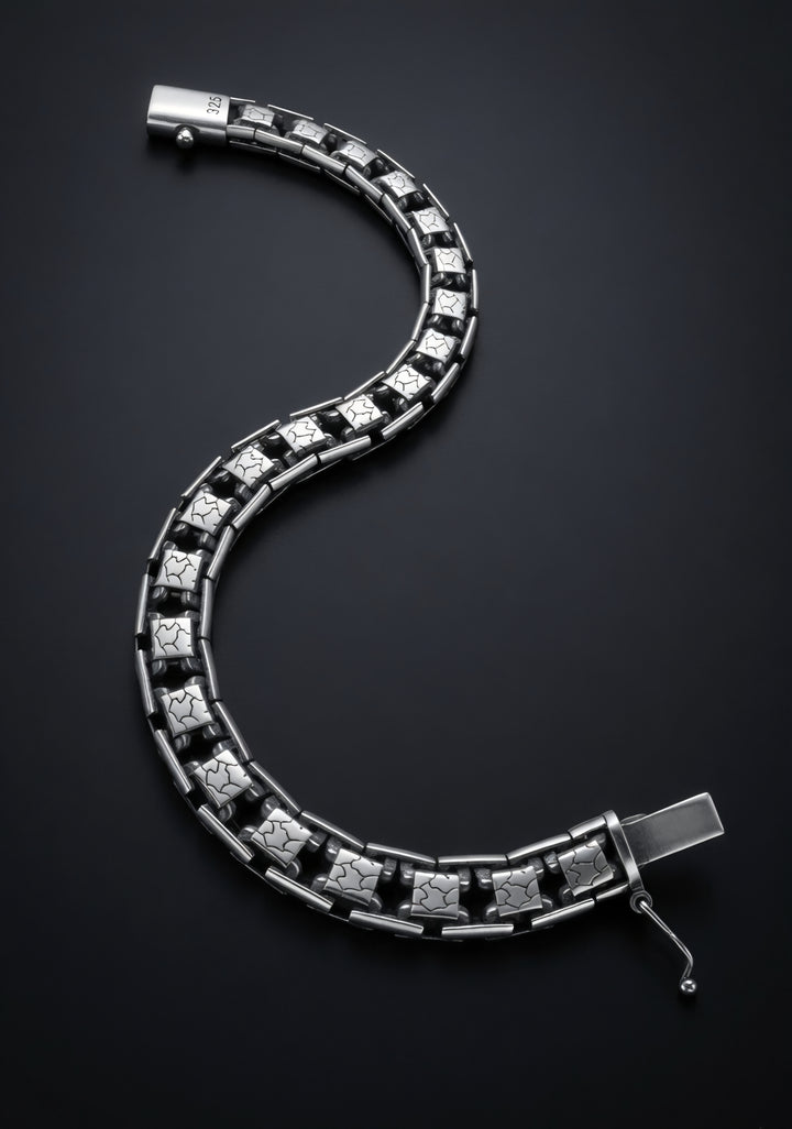 Silver Zenith Link Bracelet (Men)