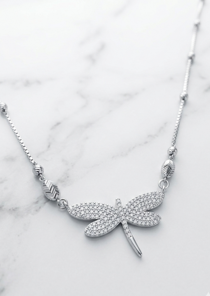 Silver premium butterfly pendant