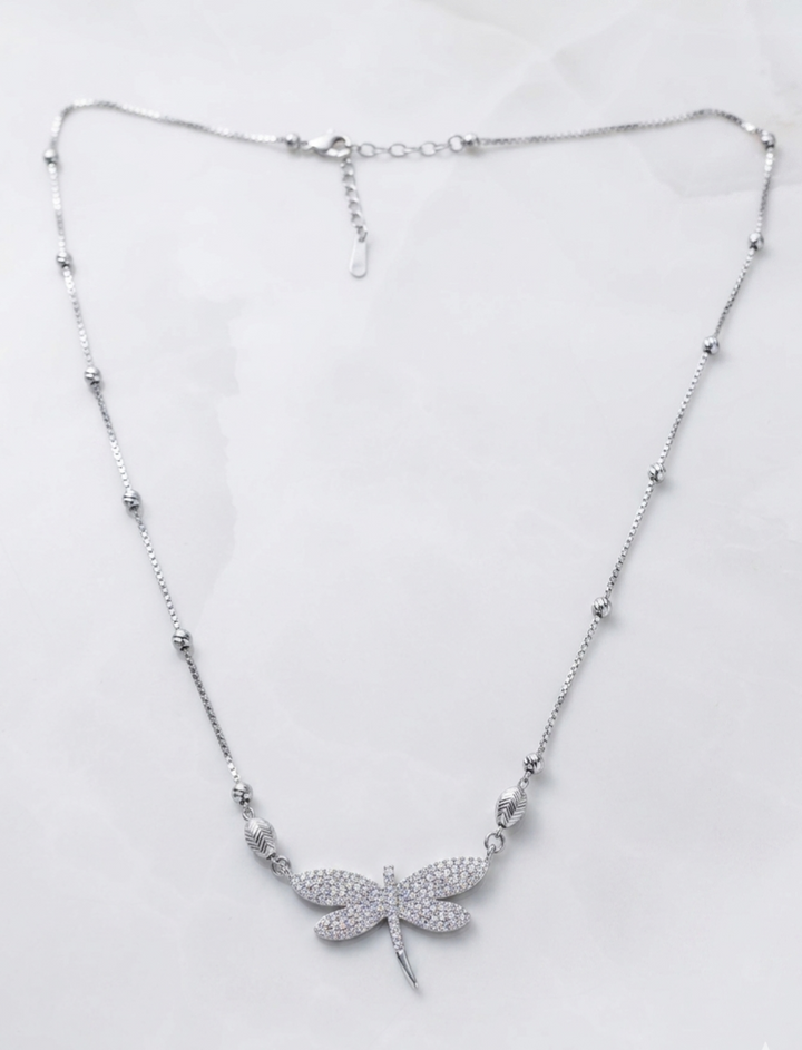 Silver premium butterfly pendant
