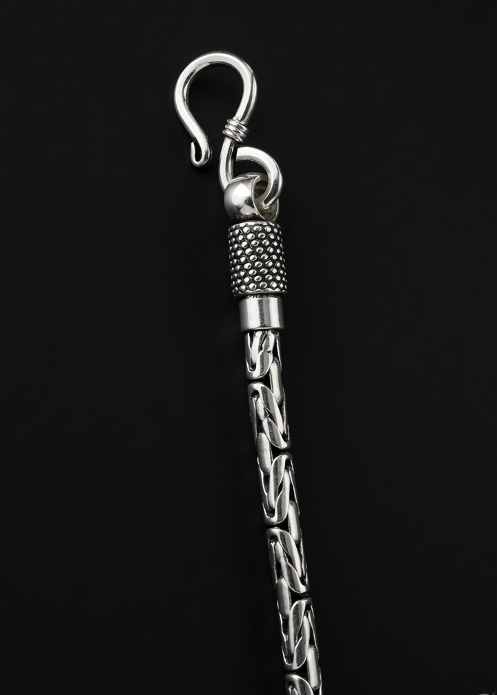 Silver Noble Arc Bracelet (Men)